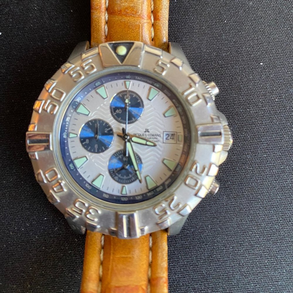 Jacque Lemans 1-1022 Sport watch 10ATM…new batteries